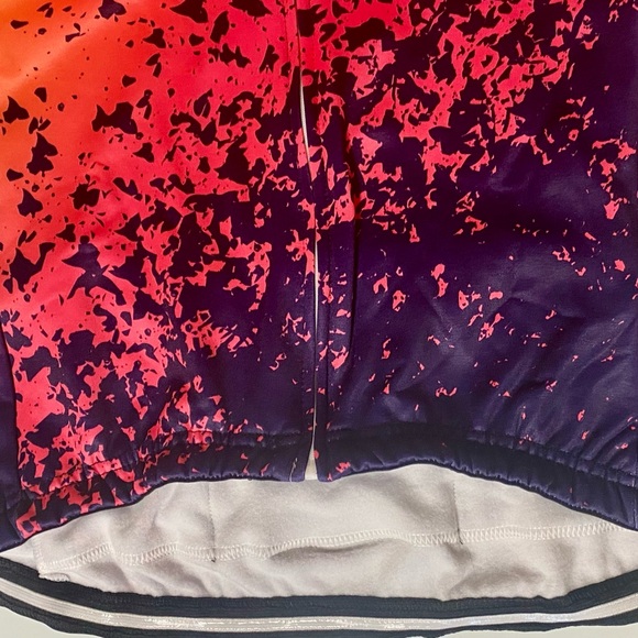 FRELSI ORANGE VOLCANO FLEECE LINED WOMEN’S CYCLING JERSEY SIZE MEDIUM - Picture 8 of 10